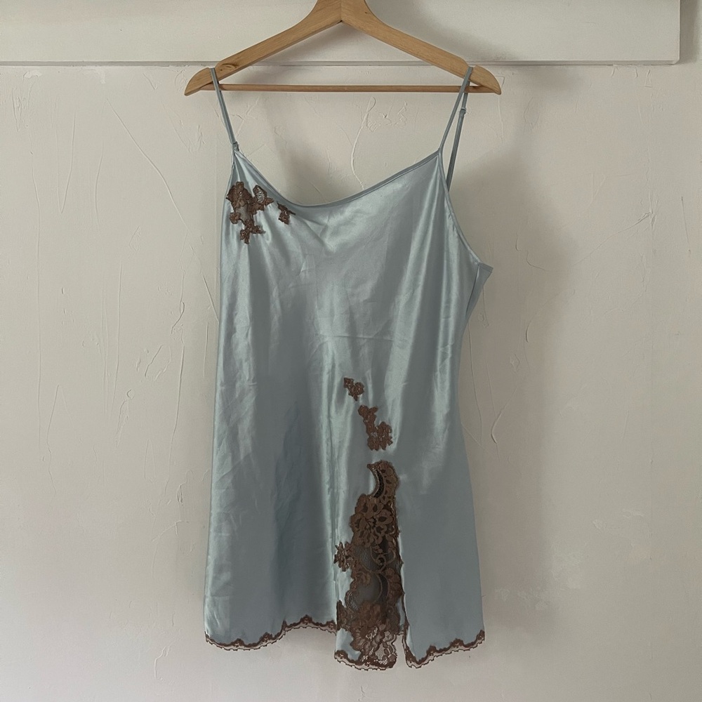 Victoria's Secret Satin with Lace Slip Lingerie | Good Used Condition | Large